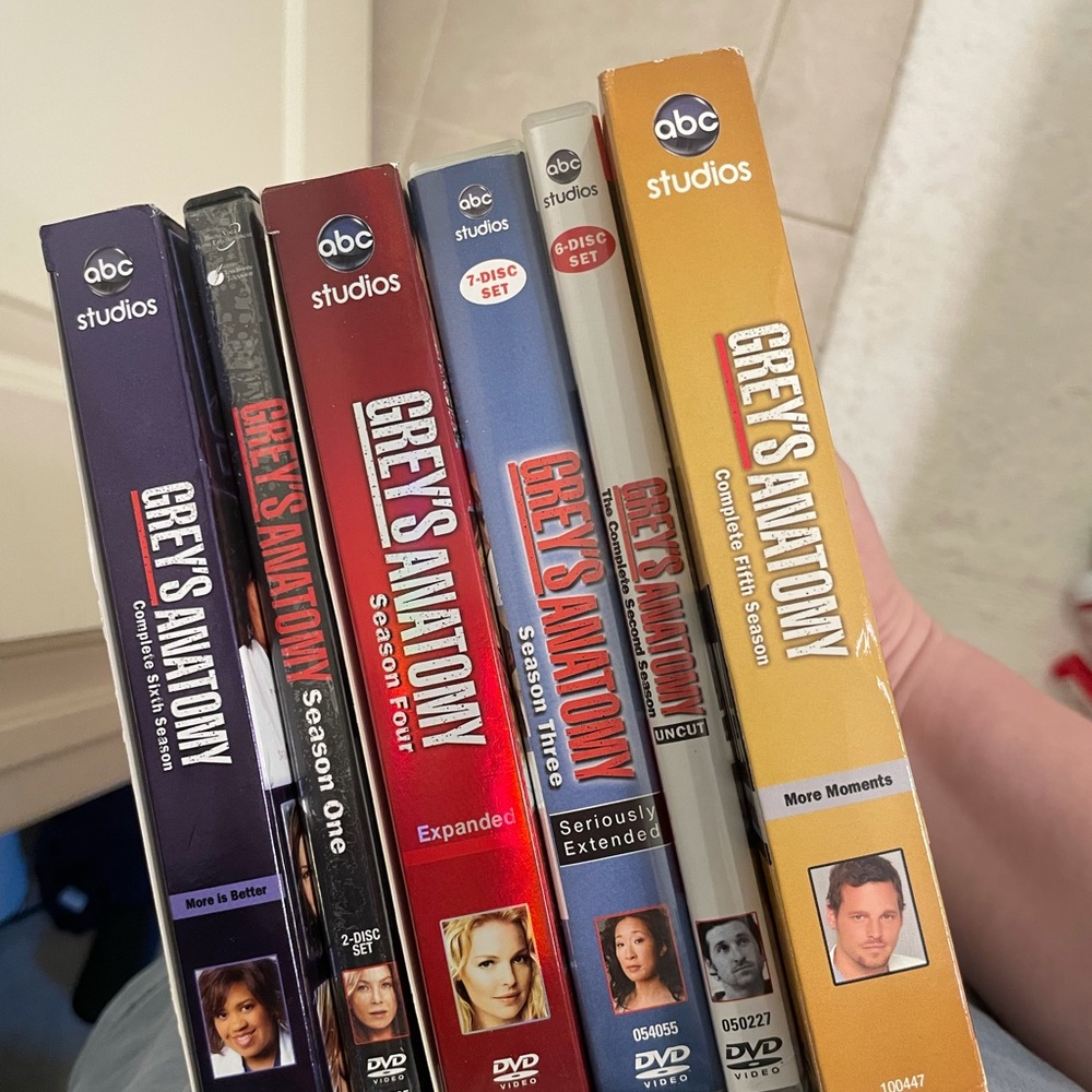 Seasons 1-6 Grey’s Anatomy on DVD!